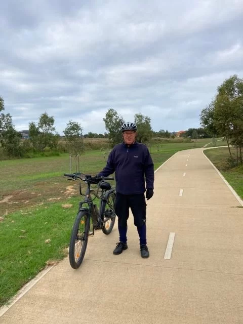 Brian with his AVE SH11 Brian with his AVE SH11