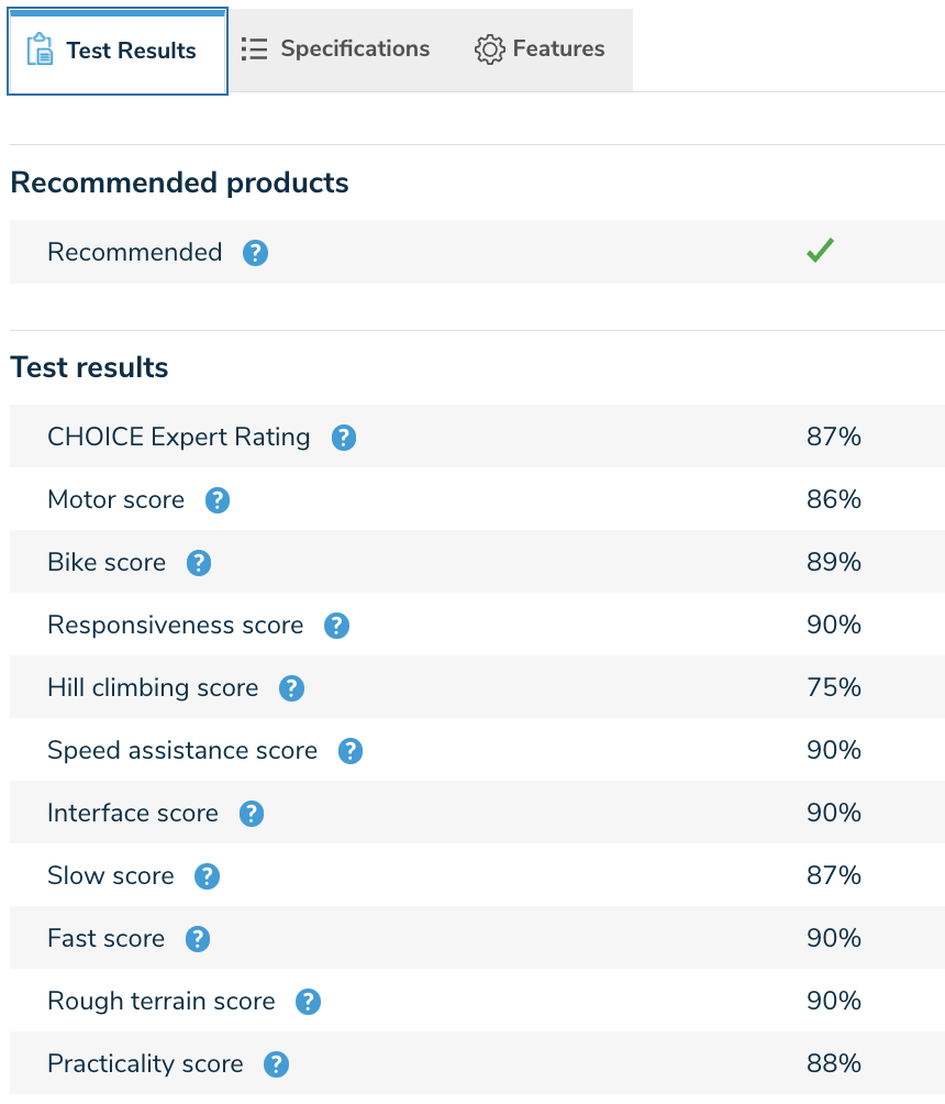 Moustache Electric Bike recommended by CHOICE 9 Choice test